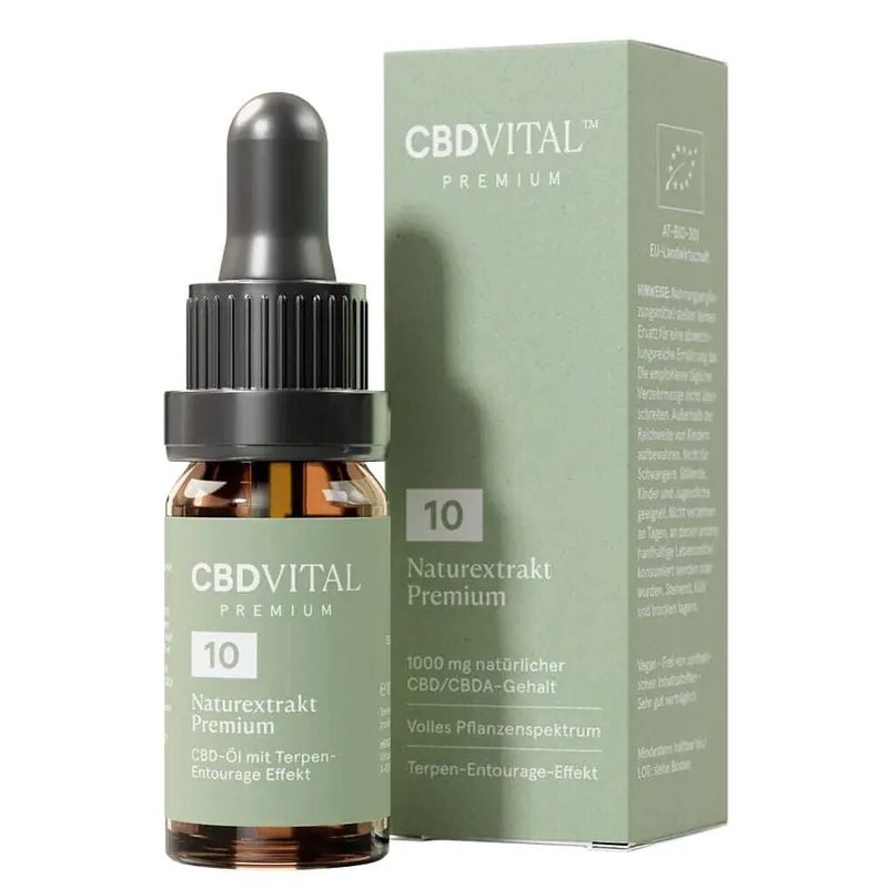 CBD Naturextrakt Premium 10% Bio, 30 ml