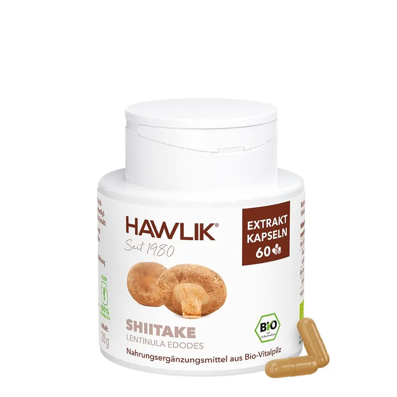 HAWLIK Bio Shiitake Extrakt Kapseln - 240