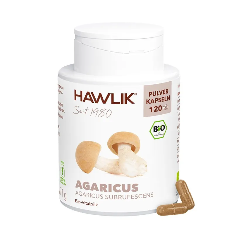 HAWLIK Bio Agaricus Pulver Kapseln