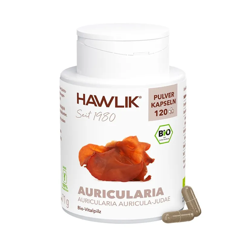 HAWLIK Bio Auricularia Pulver Kapseln