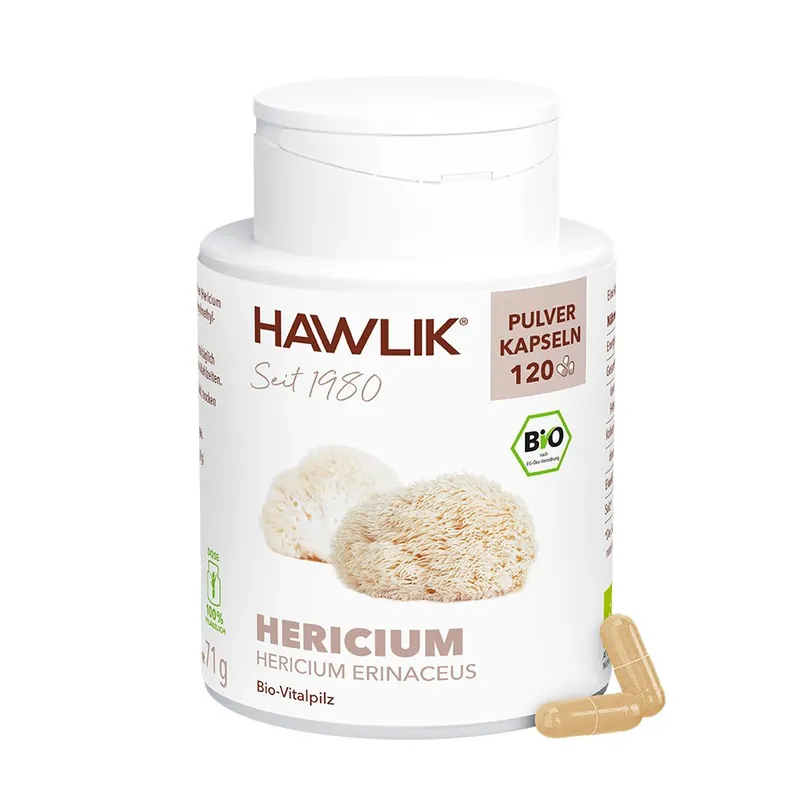 HAWLIK Bio Hericium Pulver Kapseln