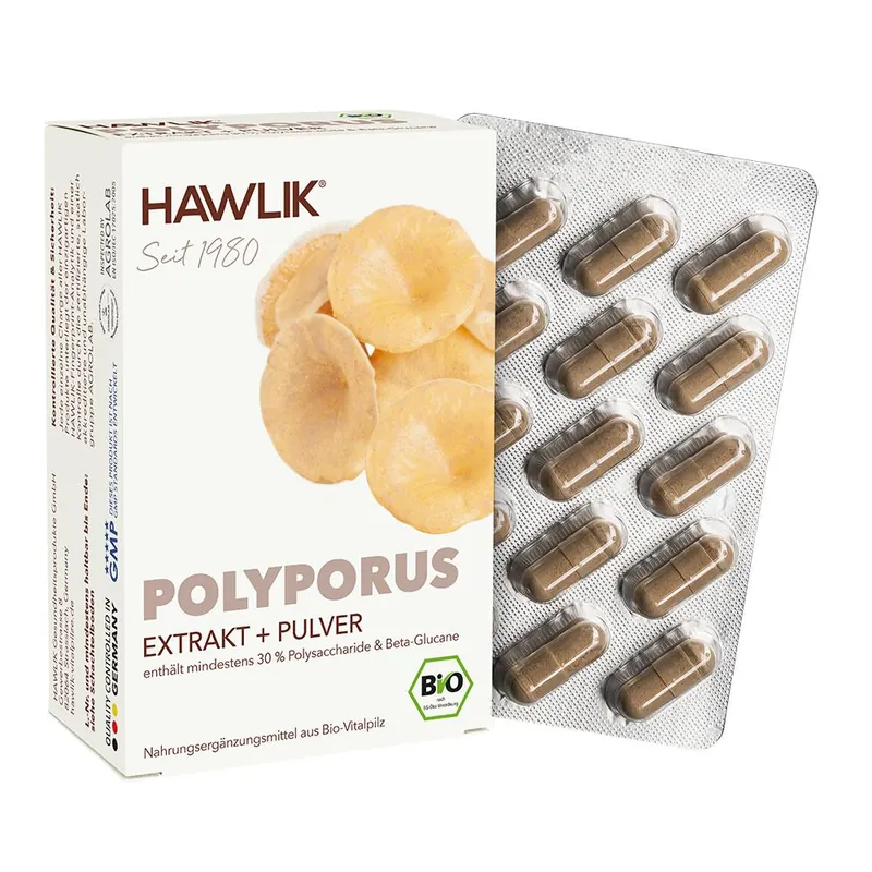HAWLIK Bio Polyporus  Extrakt+Pulver Kapseln - 120