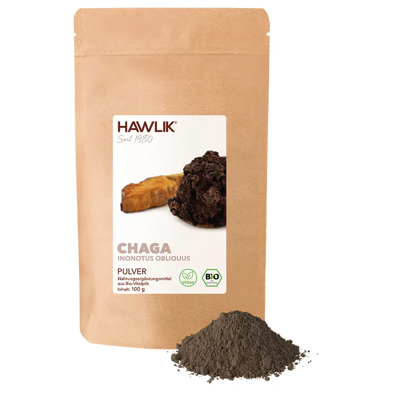 Poudre de chaga biologique HAWLIK - 100 g